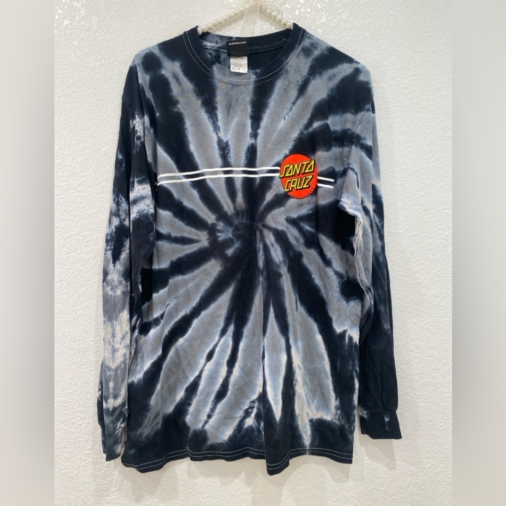 Santa Cruz Skate long sleeve shirt tie dye size M